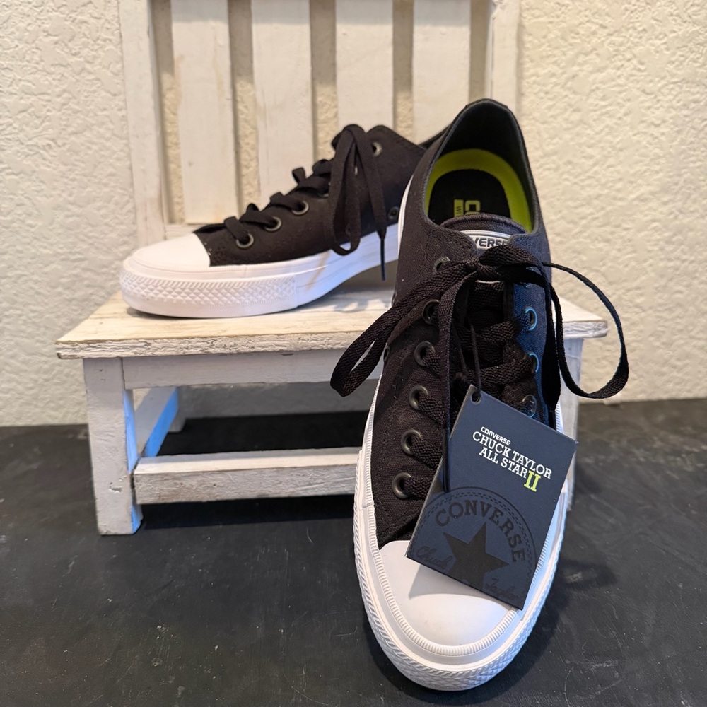 Converse Chuck Taylor All Star II Black with White Toe